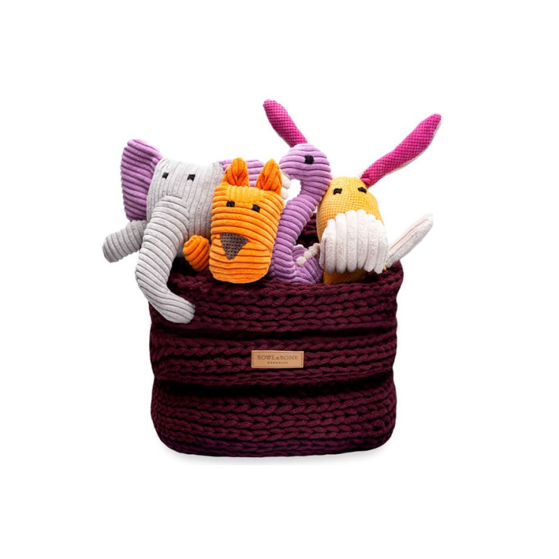 Cesta de juguetes para perro RING