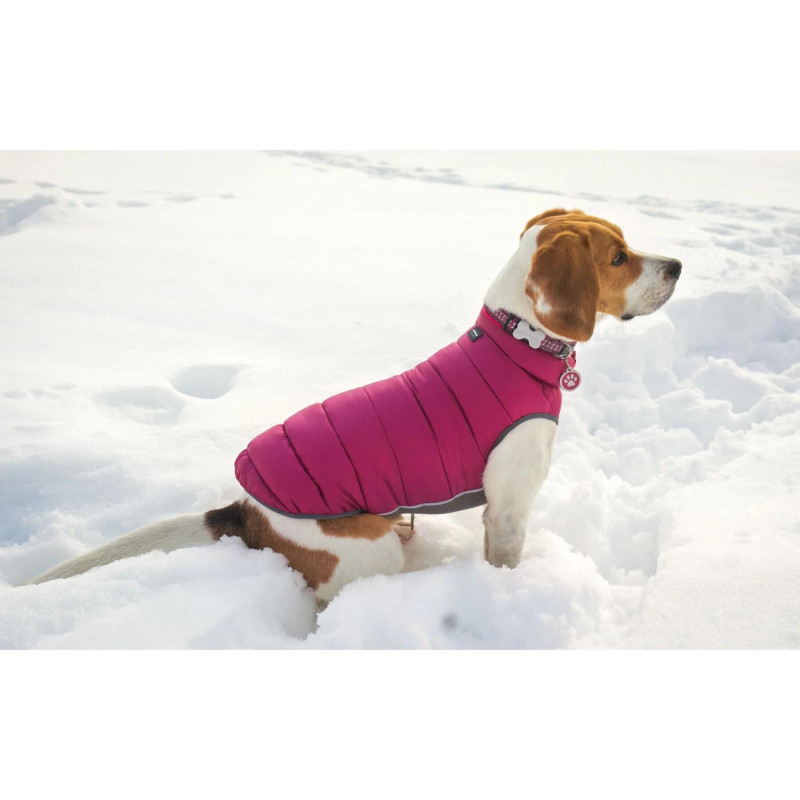 Abrigo reversible Red-Dingo (rosa y morado)
